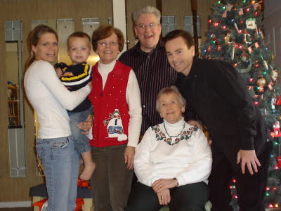 Brad Slaight with his Family at Christmas